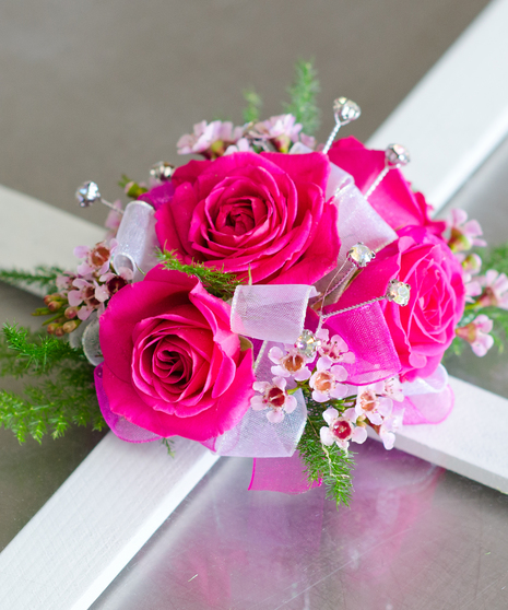 Fuchsia Frenzy Corsage