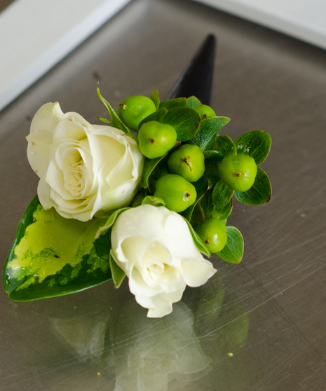 Golden Goddess Boutonniere