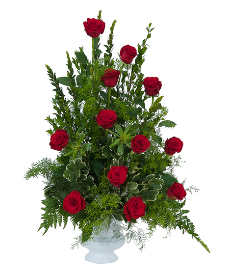 ROYAL DOZEN ROSE URN