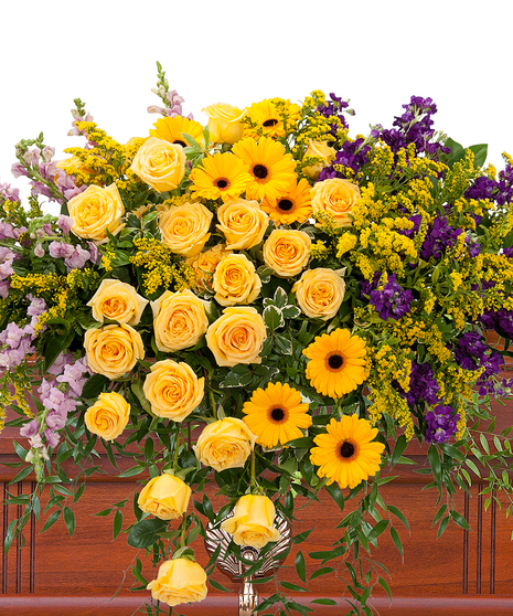 VIVID MEMORIES CASKET SPRAY