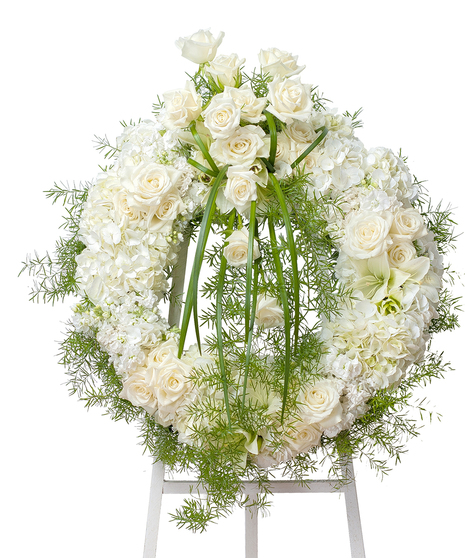 ELEGANT WREATH WITH EASEL