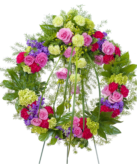 FOREVER CHERISHED WREATH WITH EASEL