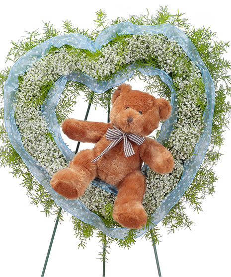 Tiny Angels Wreath in Blue
